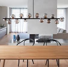 Black And Brass Kitchen Pendant Light The Beacon Lighting Orion 14 Light Pendant In Black With Smoke Glass Pendent Lighting Pendant Lighting Glass Pendent Lights