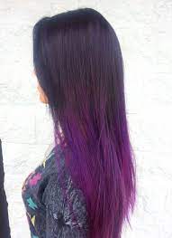 You can see a gallery of black hair with purple highlights at the bottom below. Pin By Ira G On Hair Hair Styles Purple Ombre Hair Diy Ombre Hair