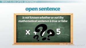 Open Sentence In Math Definition Example Video Lesson Transcript Study Com