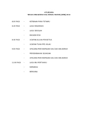 Aturcara majlis hari anugerah sksm 2014 8.30 pagi kehadiran ibubapa 8.45 pagi ketibaan vip 9.00 pagi ucapan aluan pengerusi majlis bacaan al quran ucapan guru besar (tuan haji mohd bin ali) ucapan ydp pibg (en muhammad shukry bin m. Aturcara Majlis Anugerah Hem