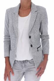 2017 Expresso Hester Grijs Blazers Jasjes Dames Verkooppunt Blazer Outfit Blazer Jasje Jasjes