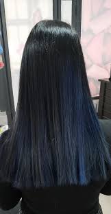 Ruba Salon قبل وبعد اسود مزرق مع خصل كريزي كلر ازرق Facebook