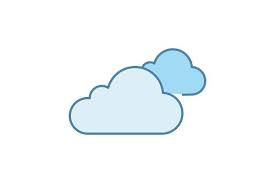 Cloudy Weather Color Icon Cloudy Weather App Logo Icon