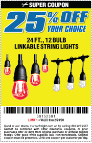 Save 25 Off Any 12 Bulb Luminar Outdoor String Lights Harbor Freight Coupons