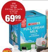 Special Spar Long Life Uht Milk 6x1ltr Per Pack Www Guzzle Co Za