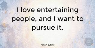 *free* shipping on qualifying offers. Nash Grier I Love Entertaining People And I Want To Pursue It Quotetab