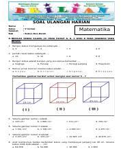 Soal Matematika Kelas 5 Sd Bab 5 Kubus Dan Balok Dan Kunci Jawaban Www Bimbelbrilian Com 2 Pdf Soal Ulangan Harian Nama Kelas Sekolah Bab V Course Hero