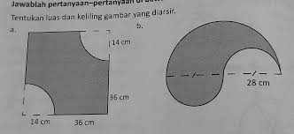 Maybe you would like to learn more about one of these? Tentukan Luas Dan Keliling Gambar Yang Diarsir Beserta Cara Buku Solatif Mtk Kelas Viii Hal Brainly Co Id