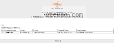 Layanan ini dapat menjadi pilihan tepat dan terpercaya untuk mengirim dokumen, surat, paket serta barang dagangan online. Mengetahui Arti Status Lacak Kiriman Pos Indonesia Utekno