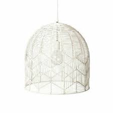 Extra large woven banana bark pendant $835.00. New Ivory Deene White Wash Rattan Lace Pendant Light Amalfi 35cm Cane Hampton Ebay