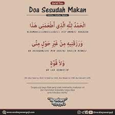 Setelah ada keinginan untuk makan, belum tentu juga makanan itu bisa sampai ke mulut dan perut anda. Serial Doa Doa Sesudah Makan Yuk Surabaya Mengaji Facebook