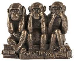 (when i kiss you) i hear charlie parker playing. Hear No See No Speak No Evil Monkeys Statue Contemporary Decorative Objects And Figurines By Design Toscano Houzz