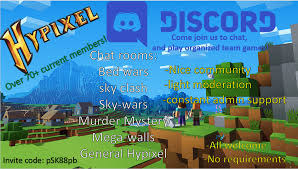 You'll need a copy of minecraft for mobile, console or windows 10. Hypixel Dedicated Discord Bedwars Mostly Hypixel Minecraft Server And Maps
