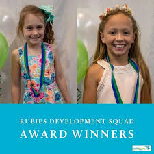 Our 2018 Level 3 Rubies Development Squad Encouragement Award Winner Ally G Left And Our Most Improved Gymnast Liberty S Lo Award Winner Winner Strong Girls