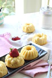 Of baking soda), a package of cream cheese, a cup of sour cream or, in this case, a cup of whipping cream. Miniature Whipping Cream Pound Cakes Wallflour Girl