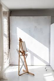 Artistic Easel And Canvas In Studio Photo Free Download