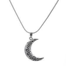 Crescent Moon Necklace Moon Necklace Crescent Moon Necklace Wicca Jewelry