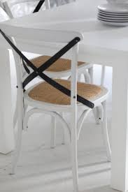 Press Loft Image Of Cristo Cross Back Chair In White Black Strap For Press Pr They had the look of shabby but are new.