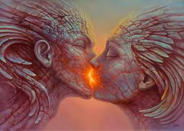 Mystical Dark Symbolism Painting By Tomasz Alen Kopera Twin Flame Relationship Twin Flame Twin Souls