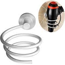 Of all the highly important beauty tools that we interact with today, the hair dryer stands are perhaps the coolest modern invention. New Sliver Spiral Blow Hair Dryer Stand Flat Holder Wall Mounted Hang Holder Organizer Fen Wall Mounted Hair Dryer Hair Dryer Holder Hair Dryer Storage