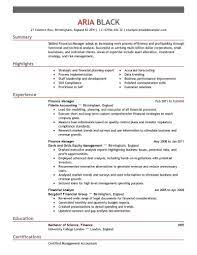 This is a 360 degree management of roles, from sourcing candidates, through to placement and aftercare. Best Finance Manager Resume Example Livecareer