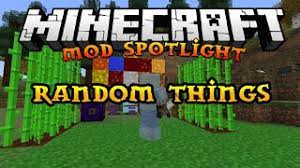 Random things is a collection of features that i thought would be neat. Minecraft Mod Spotlight Random Things 2 1 Mc 1 7 2 Youtube