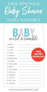 33 free printable baby shower games. Free Printable Baby Shower Games Baby Shower Word Scramble Boy Baby Shower Games Free Baby Shower Games Free Baby Shower Printables