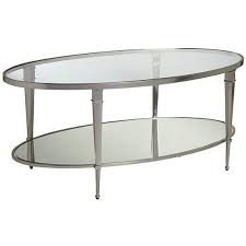 This rectangular coffee table will elevate your living room to the next level. Hammary Mallory Oval Glass And Nickel Cocktail Table 2j519 Lamps Plus Cocktail Tables Table Coffee Table