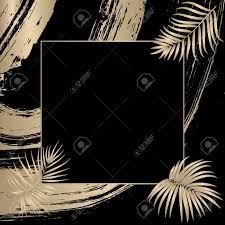 Head over to fiskars for the free download. Abstract Design Of Golden Frame Dynamic Waves On Black Background And Of Palm Tree Leaves Vector Template For Banner Presentations Print Flyer Invitations Calendars Packaging And Covers Royalty Free Cliparts Vectors And Stock