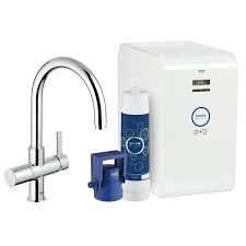 The hydrotap's new zip 0.2 micron filtration system removes dirt. Blue Chilled And Sparkling Water Filtration System Starter Kit High Arc Kitchen Faucet Kitchen Faucet Grohe Faucet