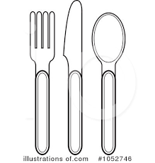 Download 149 utensils coloring stock illustrations, vectors & clipart for free or amazingly low rates! Silverware Clipart 1052746 Illustration By Lal Perera