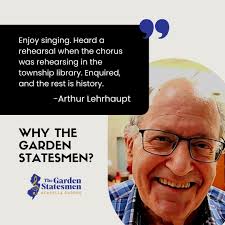 Arthur heard a rehearsal, asked, and never looked back. Sometimes the path  to purpose starts with a simple moment of curiosity. Join a group where  voices grow and friendships last. Learn more