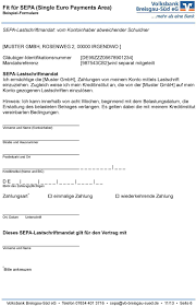 Sie füllen einen vordruck aus. 5 Sepa Lastschriftmandat Vom Kontoinhaber Abweichender Schuldner 6 Sepa Firmenlastschrift Mandat Pdf Free Download