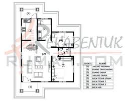 Pelan rumah teres 3 bilik 2 bilik air. Jom Lihat Pelbagai Cadangan Pelan Rumah 3 Bilik Tidur Deko Rumah