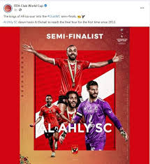 Al ahly club tennis courts. Fifa Club World Cup Caf Fifa Congratulate Al Ahly For Reaching Semi Finals