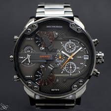 Diesel Dz7315 Mr Daddy Chronograph Herrenuhr Edelstahl 4 Zeitzonen Anthrazit Uhren Herren Diesel Uhr Herrenuhren