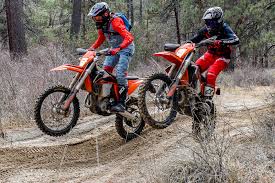 Laying the power down effectively is. 2020 Ktm 350 Exc F Vs 350 Xcf W Comparison Cycle News