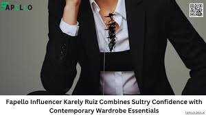 Fapello Influencer Karely Ruiz Combines Sultry Confidence with Contemporary  Wardrobe Essentials