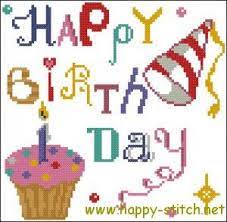 From the designer, welcome to my cross stitch site. Happy Birthday Cross Stitch Pattern Cross Stitch Cards Cross Stitch Patterns Cross Stitch
