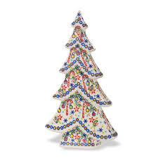 Polish Pottery Christmas Tree Sculpture Uno Alla Volta