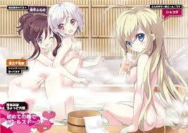 blonde hair chocolat long hair noucome open eyes small tail 