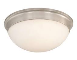 They have quality light output, are one of the most efficient light sources available, and have decent lifespans. Tertial Ii 2 Light 14 Brushed Nickel Flush Mount Ceiling Light At Menards Flush Mount Ceiling Lights Flush Mount Lighting Ceiling Lights