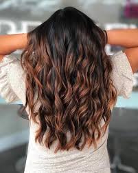 Caramel Black And Brown Highlights Hair 19 Hottest Black Hair With Highlights Trending Right Now Hair Highlights Black Hair With Highlights Auburn Highlights