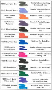 Current Noodlers Ink Colors Noodlers Ink