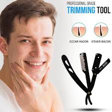 Amazon.com: OZZAR Professional Barber Straight Edge Razors, 100% Stainless  Steel Shave Ready Straight Edge Razor, Barber Approved Straight Razor with  10 derby premium blades for Men. (Manhattan) : Beauty & Personal Care