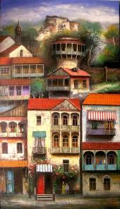 David Martiashvili 1978 Naif Painter Architecture Painting Art School Portfolio Architecture Drawing