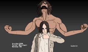 They have been indexed as male teen with blue / green eyes and brown hair that is to ears length. Eren Yeager Attack On Titan Fanart Shinigami æ­»ç¥ž Illustrations Art Street