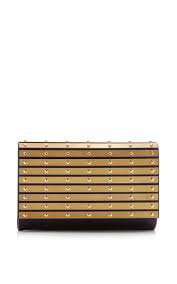 Lampe hauteur 49 metal base ronde abat jour. Black Abat Jour Metal Stripes And Studs Clutch By Elie Saab Moda Operandi Elie Saab Fall Elie Saab Moda Operandi