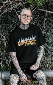 haydengan thrifted outfits stay cold apparel leg tattoo men