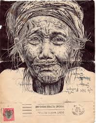 Mark Powell's Vivid Biro Pen Portraits